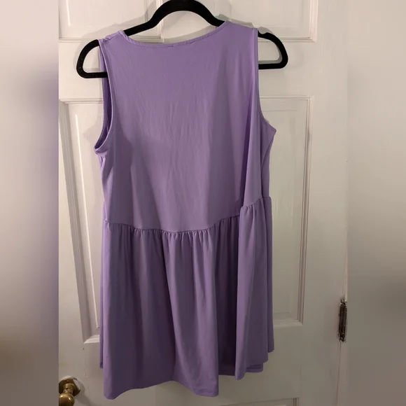 Zenena m purple babydoll nwt - Picture 7 of 8